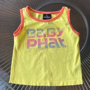 Baby Phat metallic logo tank top 3T